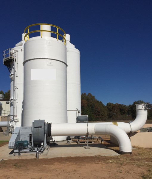 A biofilter odor control system