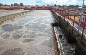 wastewater,basin,system,in,treatment,plant